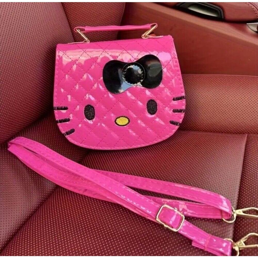 🔥Sanrio Hello Kitty Pattern Shoulder Bag Plush Handbag Kawaii Tote Bag BNWT🔥 - Picture 1 of 5